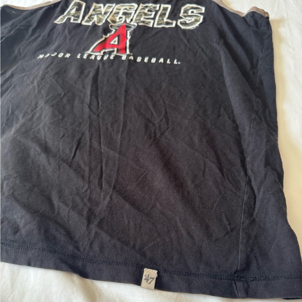 Forty Seven Brand Angels MLB Baseball Men’s Black Tank Top Size M - Picture 5 of 7